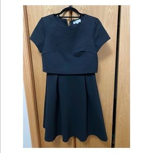 Executive Ponies Faux Two-Piece Dress